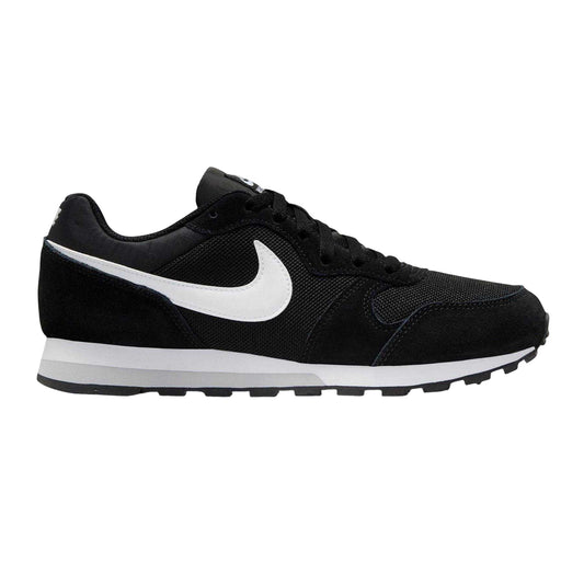 Black-White - Front - Nike Womens-Ladies MD Runner 2 Flat Trainers