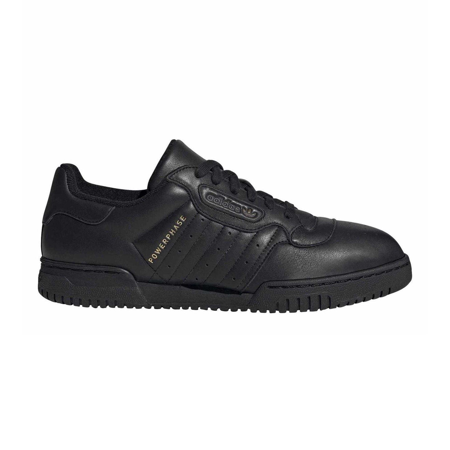 Core Black - Lifestyle - Adidas Mens Powerphase Leather Trainers
