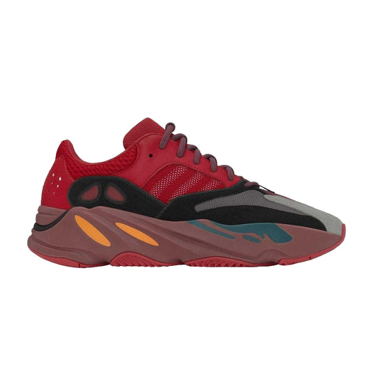 Red - Front - Yeezy Childrens-Kids Boost 700 Leather Trainers