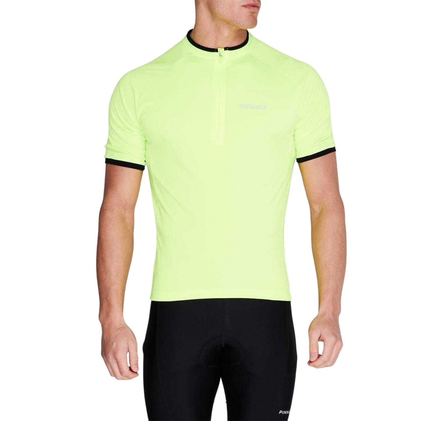 Yellow - Pack Shot - Pinnacle Mens Short-Sleeved Cycling Jersey