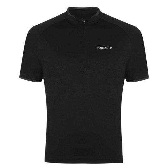 Black - Front - Pinnacle Mens Short-Sleeved Cycling Jersey