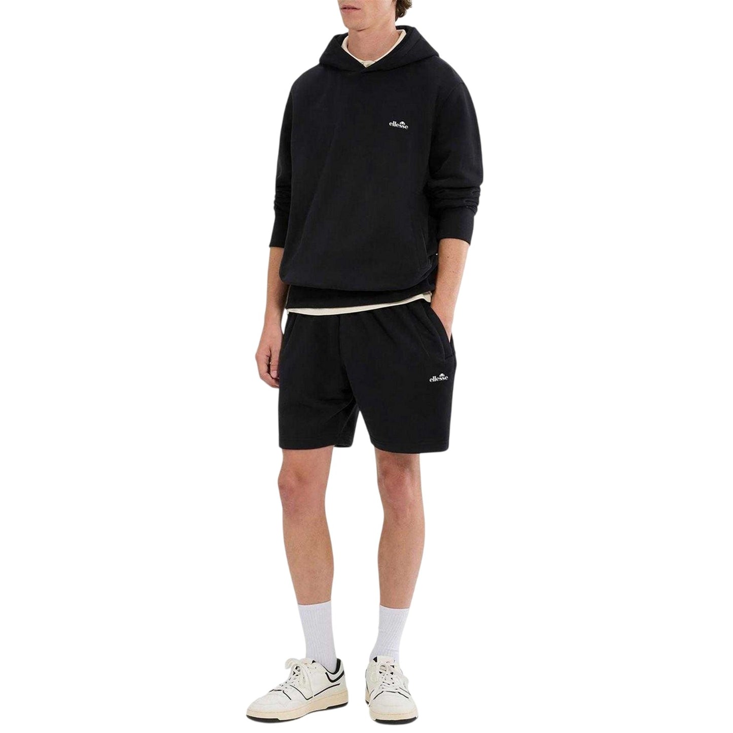 Black - Lifestyle - Ellesse Mens Zanica Fleece Sweat Shorts