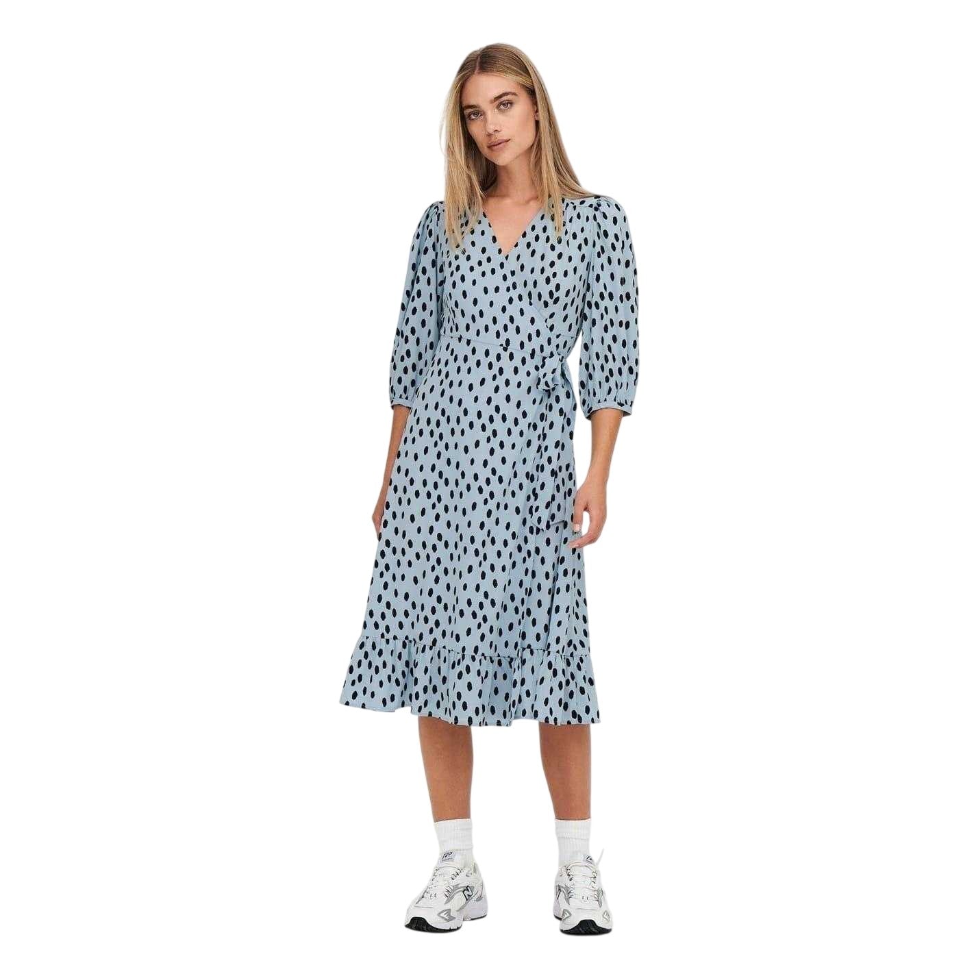 Blue Fog - Lifestyle - Only Womens-Ladies Regular Wrap Dress