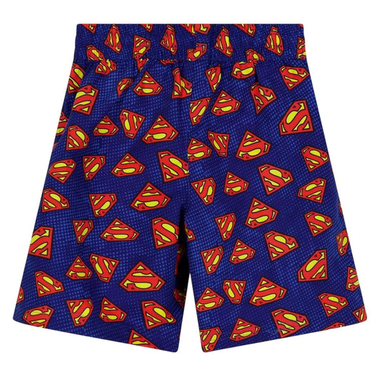 Blue - Front - Zoggs Baby Boys Superman Logo Swim Shorts