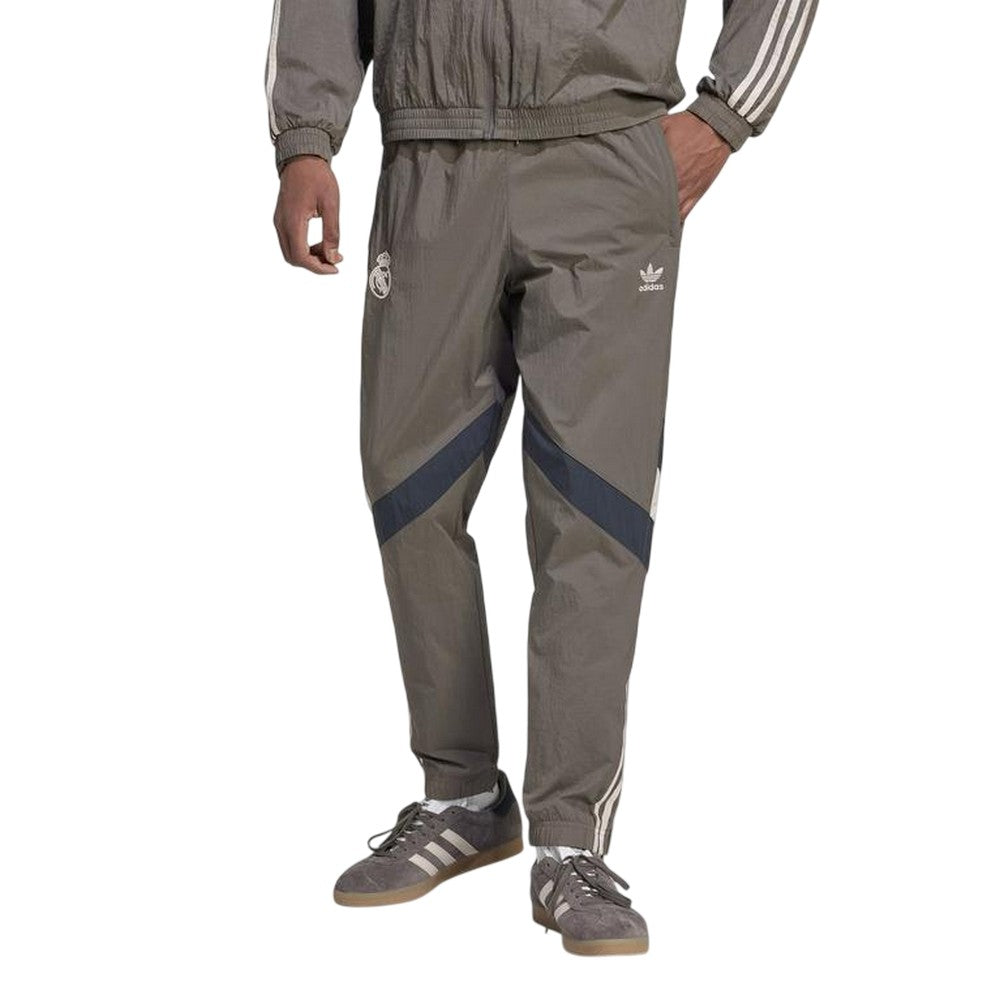 Charcoal-Grey - Side - Adidas Mens Originals Tracksuit Bottoms