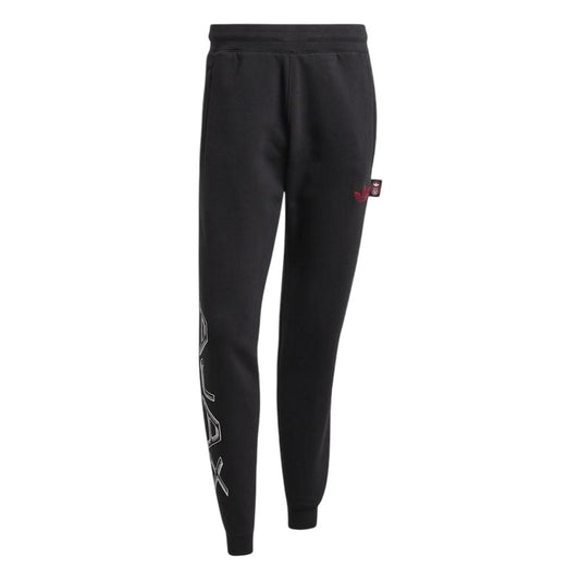 Black - Front - Adidas Mens Ajax Amsterdam Tracksuit Bottoms