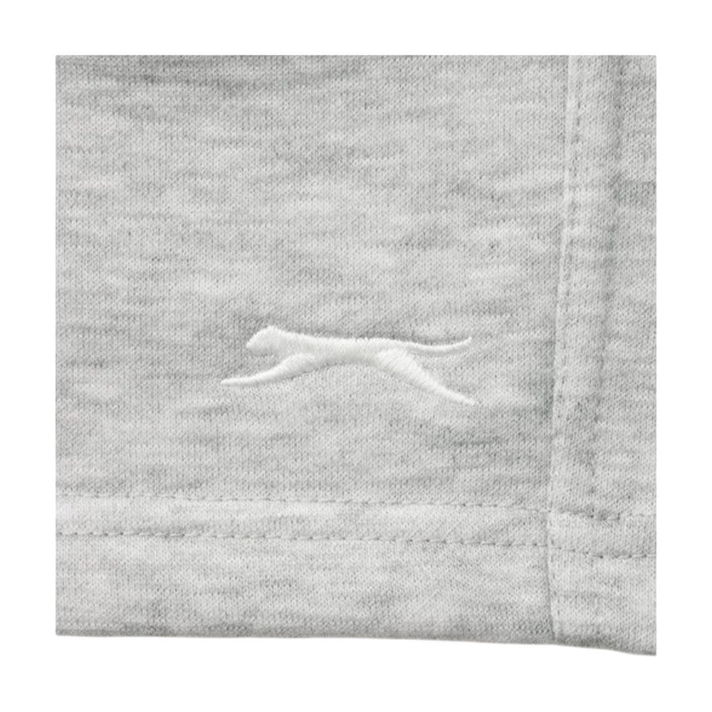 Grey Marl - Side - Slazenger Childrens-Kids Slaz Fleece Shorts