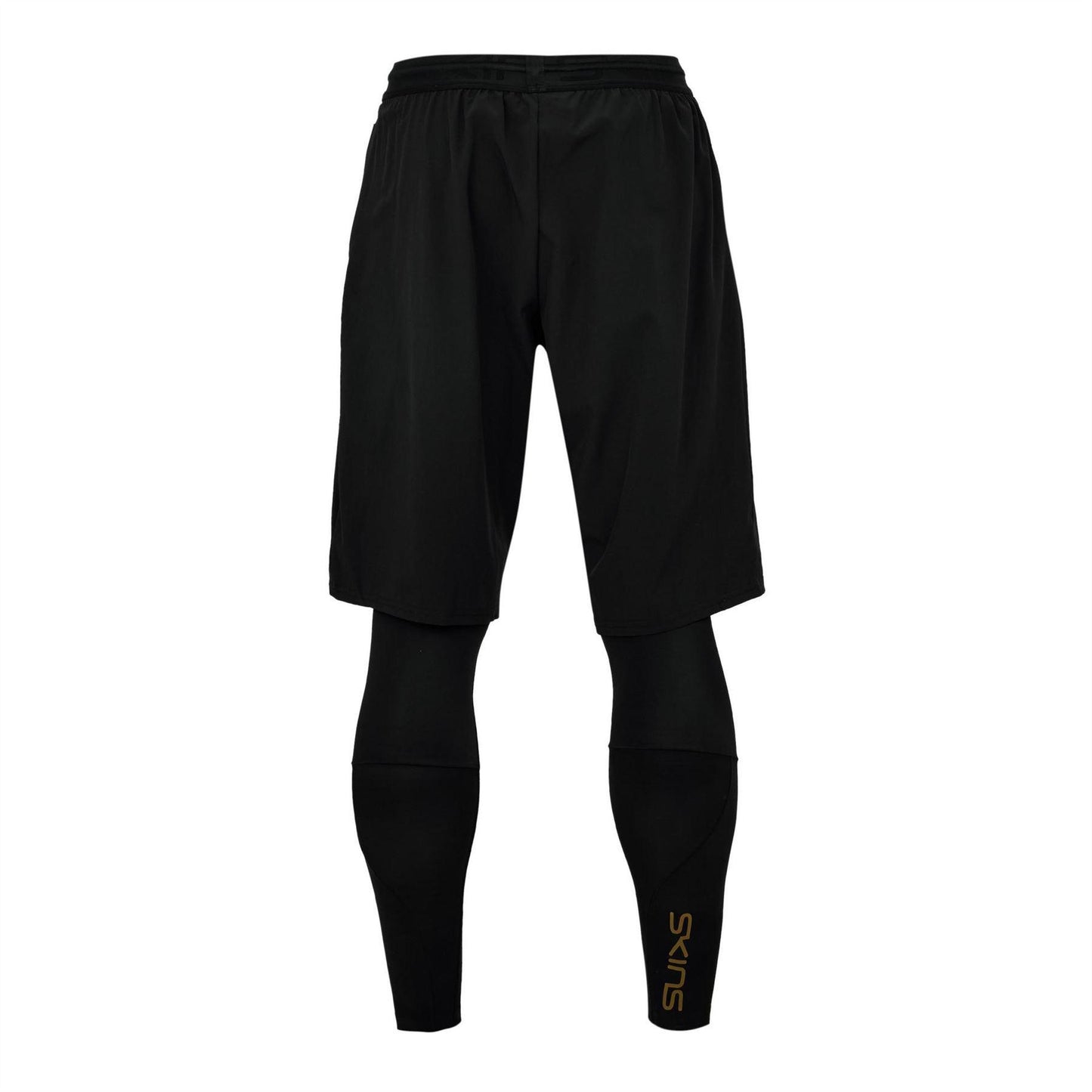 Black - Back - Skins Mens Series-5 Performance Compression Shorts
