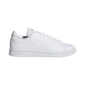 White - Side - Adidas Womens-Ladies Advantage Base Trainers