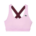 Pink - Front - Lacoste Womens-Ladies Stretch Breathable Sport Bralette
