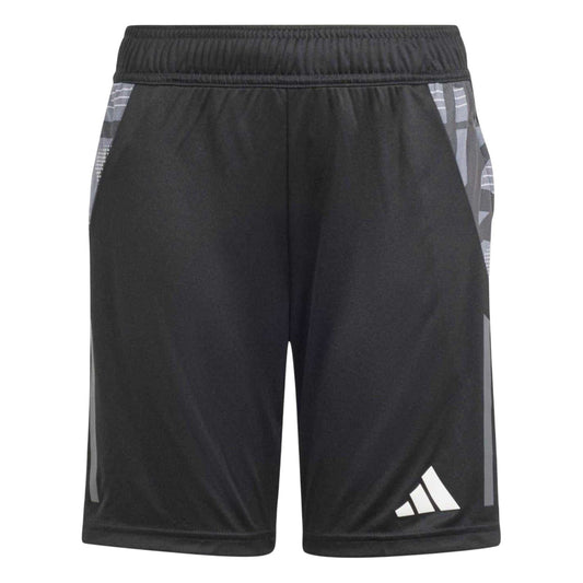 Black-Dark Grey - Front - Adidas Childrens-Kids Tiro 24 Training Shorts