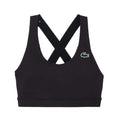 Black - Front - Lacoste Womens-Ladies Stretch Breathable Sport Bralette