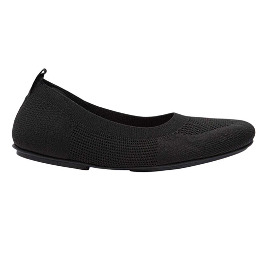 Black - Front - Fit Flop Womens-Ladies Allegro Ballet Flats