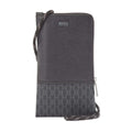 Black - Front - Boss Mens Metropole Leather Mobile Phone Holder