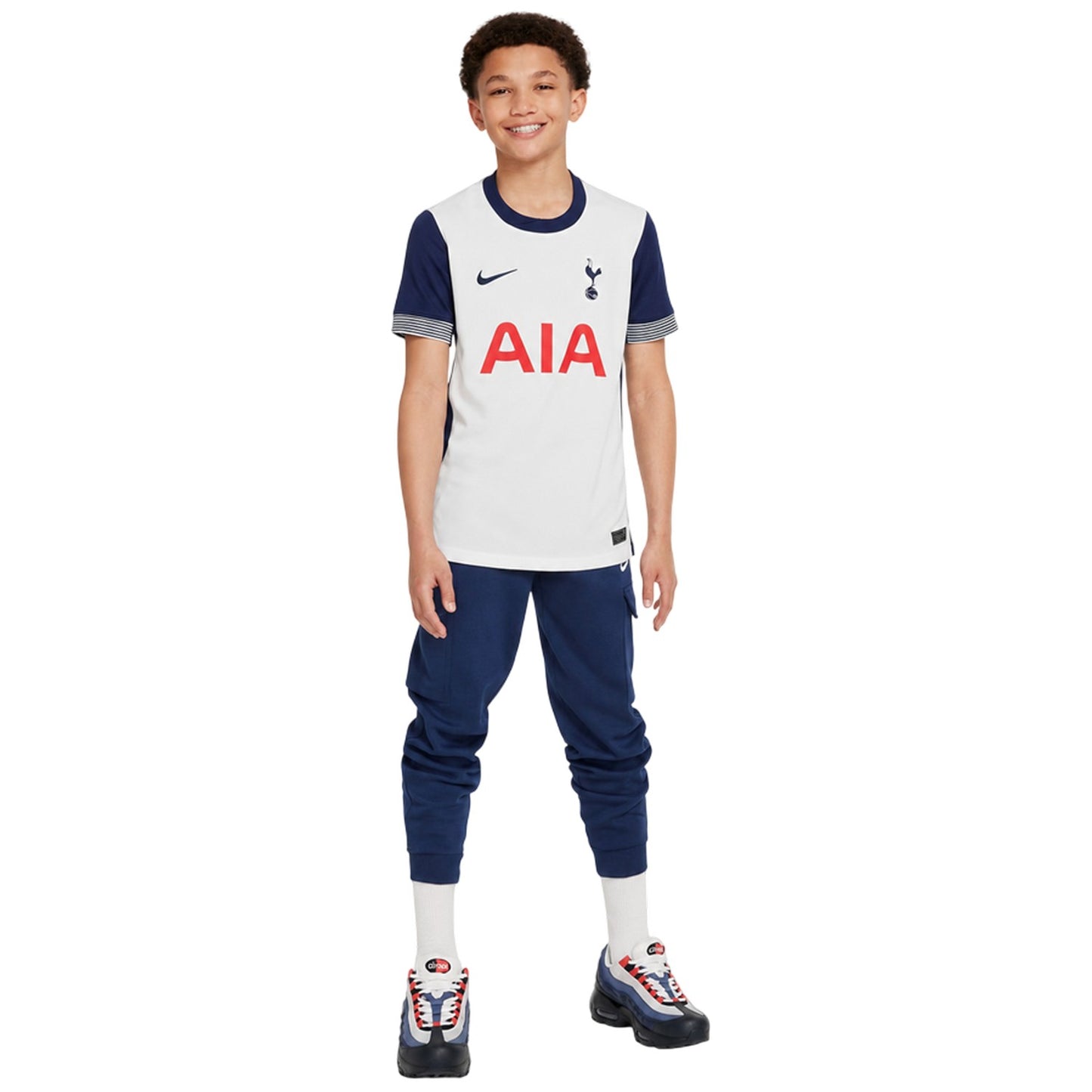 White - Pack Shot - Tottenham Hotspur FC Childrens-Kids 2024 Nike Home Shirt