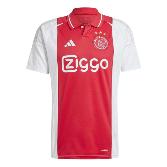 White - Front - Adidas Mens Ajax Amsterdam Home Shirt