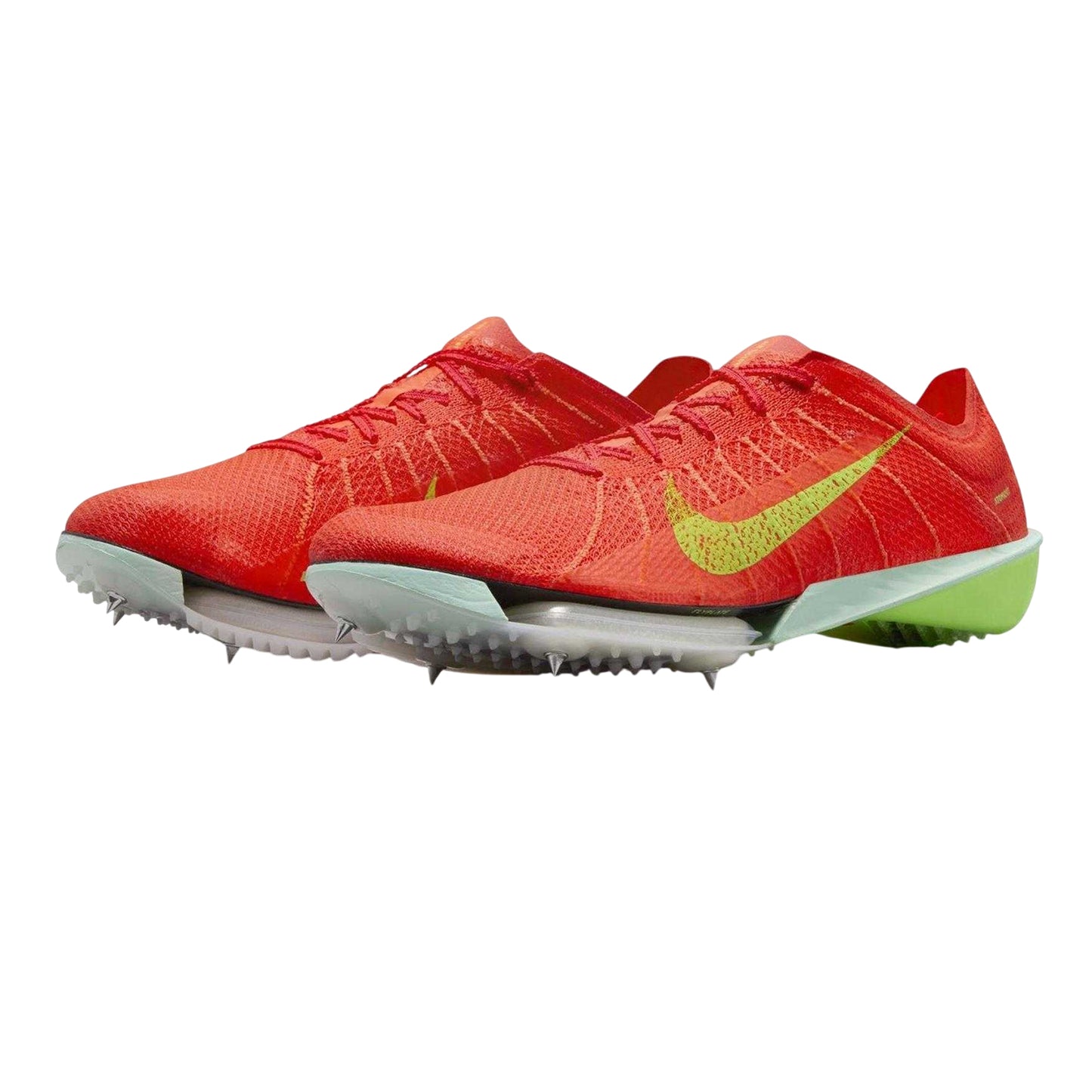 Bright Crimson - Pack Shot - Nike Mens Air Zoom Knitted Running Athletic Shoe Spikes