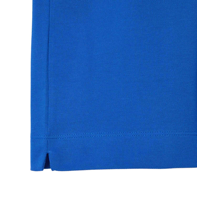 Blue - Side - Lacoste Mens Paris Piqué Stretch Regular Polo Shirt