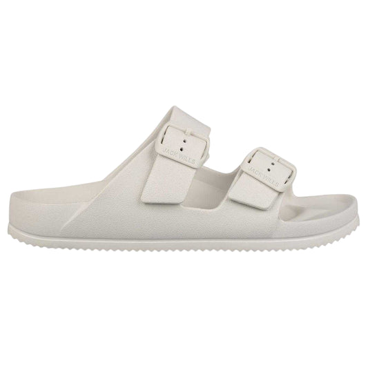 Onyx White - Front - Jack Wills Womens-Ladies Double Buckle Sandals
