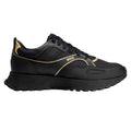 Black-Gold - Side - Boss Mens Jonah Running Trainers