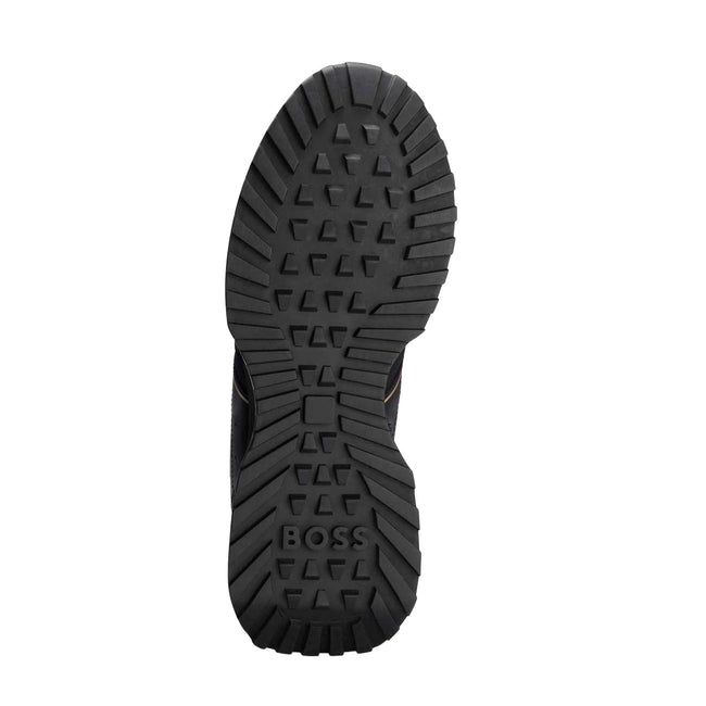Black-Gold - Pack Shot - Boss Mens Jonah Running Trainers