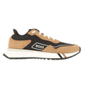 Brown-Black - Side - Boss Mens Jonah Running Trainers