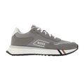 Grey - Side - Boss Mens Jonah Running Trainers