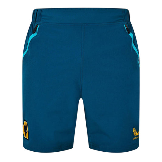 Bay Green - Front - Castore Mens Wolves Football Shorts