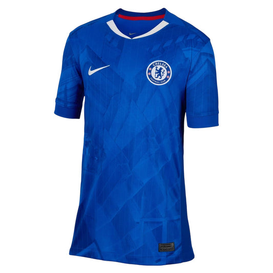 Blue-White - Front - Nike Childrens-Kids 2025-2026 Chelsea FC Home Shirt