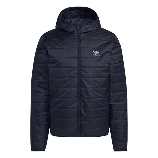 Night Indigo - Front - Adidas Mens Originals Regular Hooded Jacket
