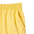 Yellow - Pack Shot - Lacoste Mens Washed Mid Length Swimming Trunks