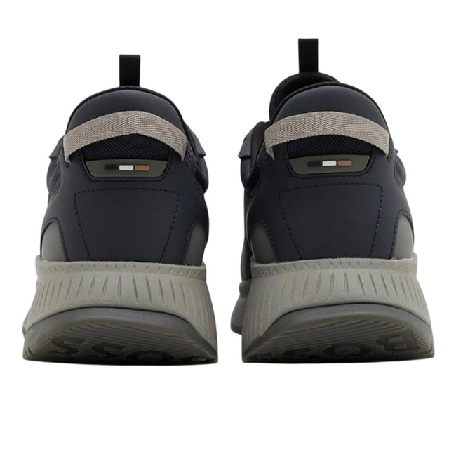 Black - Back - Boss Mens TTNM EVO Leather Trainers