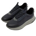 Black - Front - Boss Mens TTNM EVO Leather Trainers