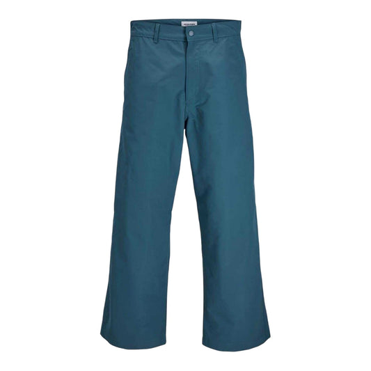 Orion Blue - Front - Jack And Jones Mens Owen Wide Leg Chinos