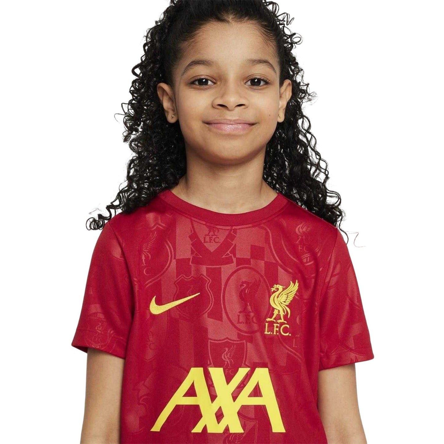 Green - Side - Nike Childrens-Kids Liverpool FC Football Shirt
