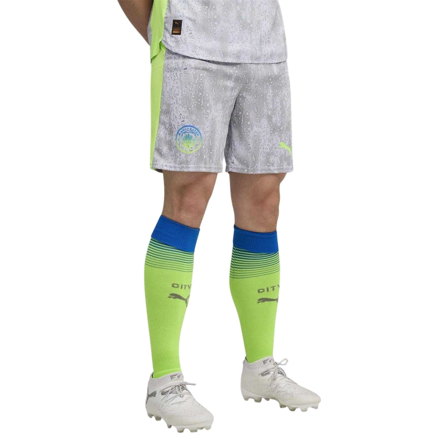 Grey-Green - Lifestyle - Puma Mens 2025-2026 Manchester City FC Football Shorts
