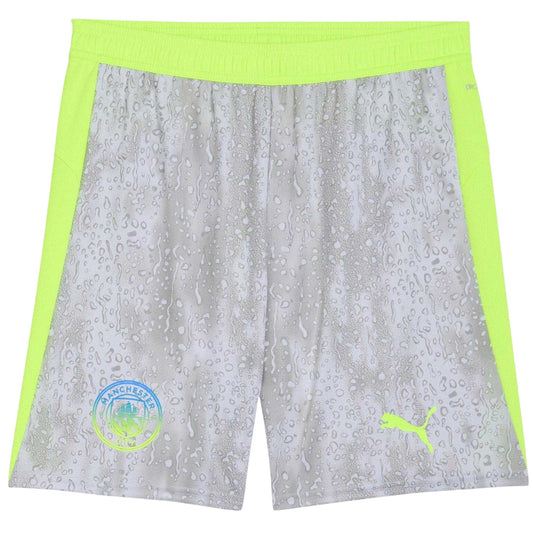 Grey-Green - Front - Puma Mens 2025-2026 Manchester City FC Football Shorts