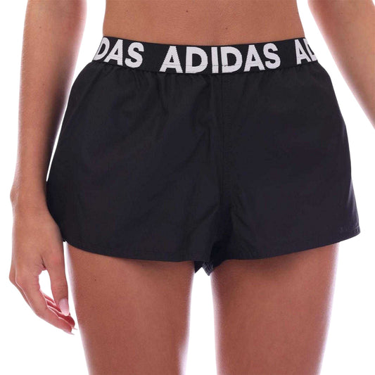 Black - Front - Adidas Womens-Ladies Beach Shorts