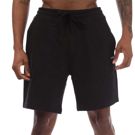Black - Front - Hugo Mens Dayono Cotton Relaxed Fit Shorts