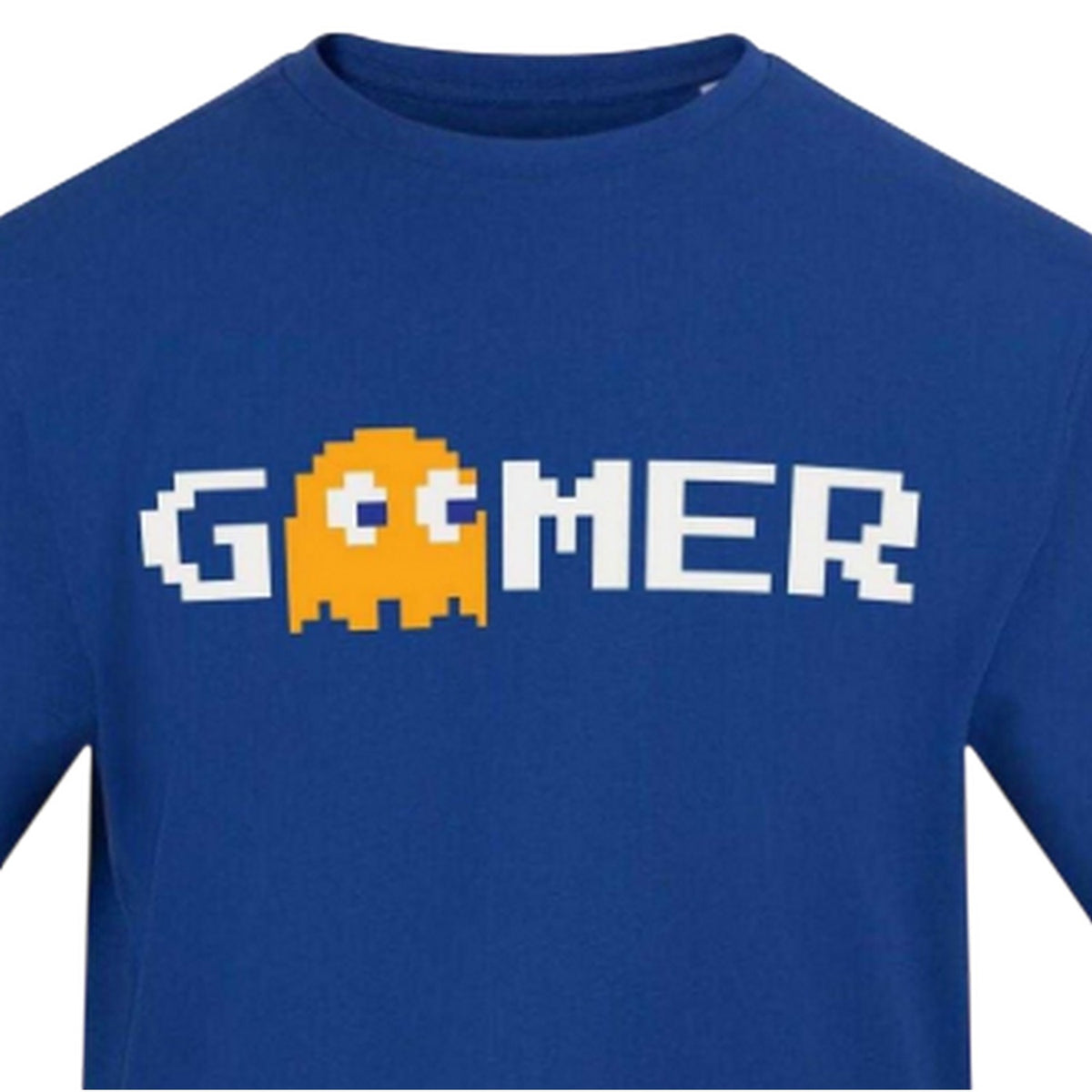 Blue - Side - AWD Mens Gamer Cotton T-Shirt