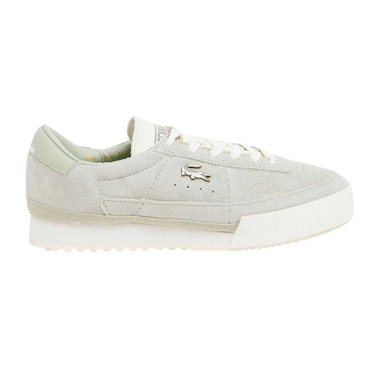 Khaki Green - Front - Lacoste Womens-Ladies Aura Suede Trainers
