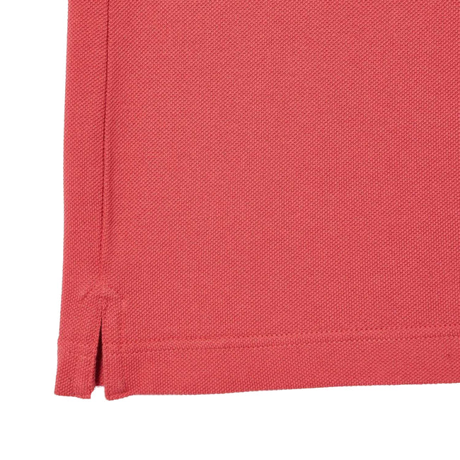 Red - Side - Lacoste Mens Pique Slim Polo Shirt