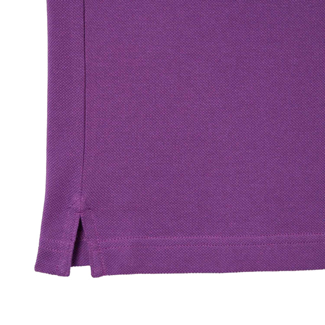 Purple - Side - Lacoste Mens Pique Slim Polo Shirt