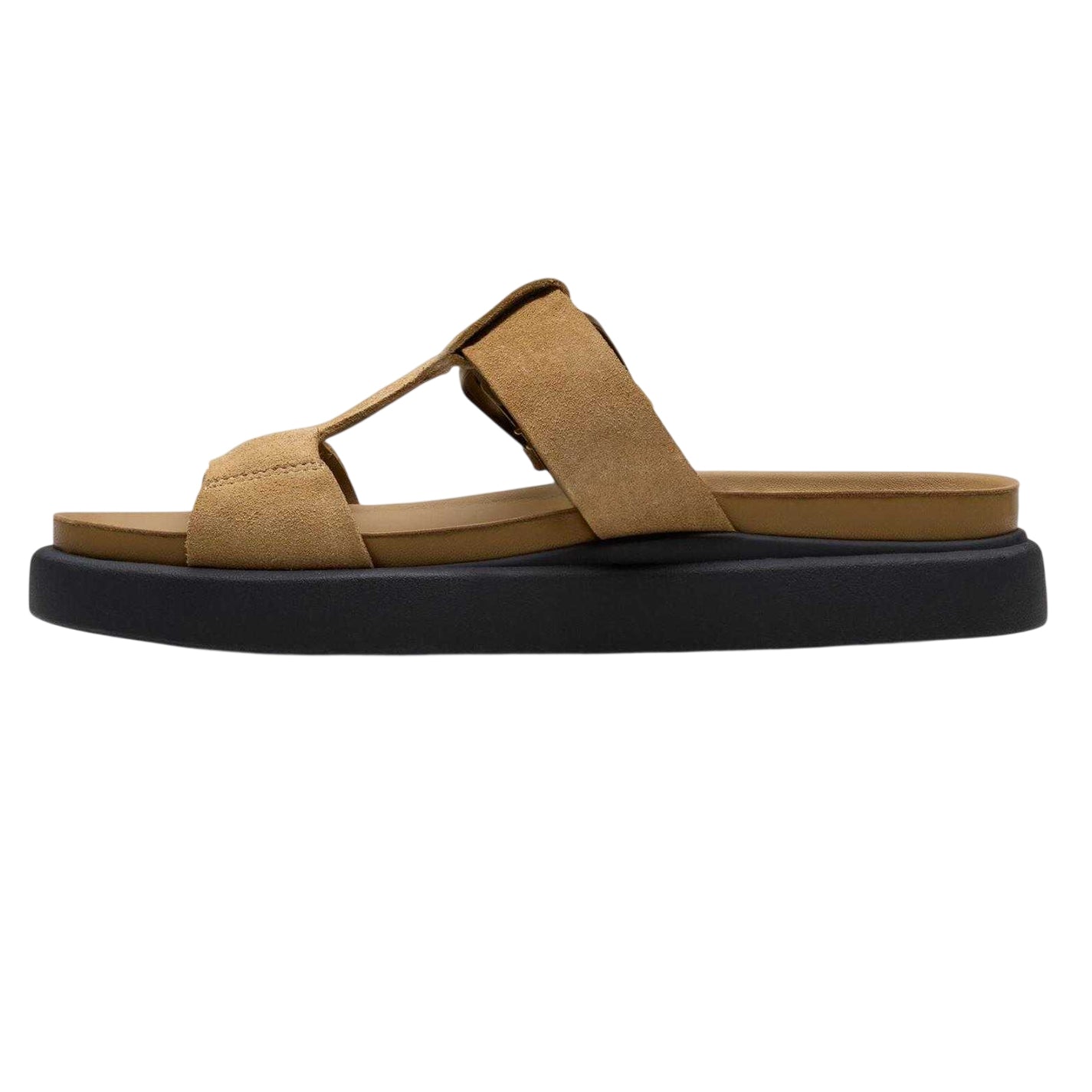 Warm Sand - Lifestyle - Clarks Womens-Ladies Aristella Suede Mules