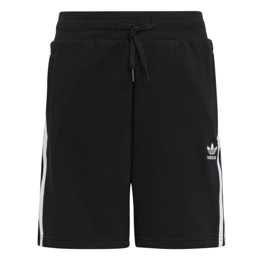 Black - Front - Adidas Childrens-Kids Adicolor 3 Stripes Shorts