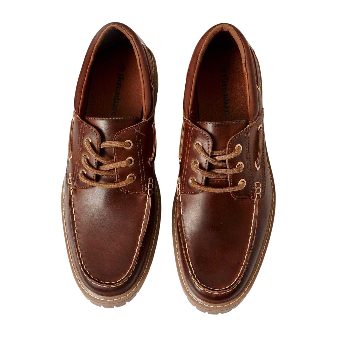 Brown - Side - Threadbare Mens Loafers