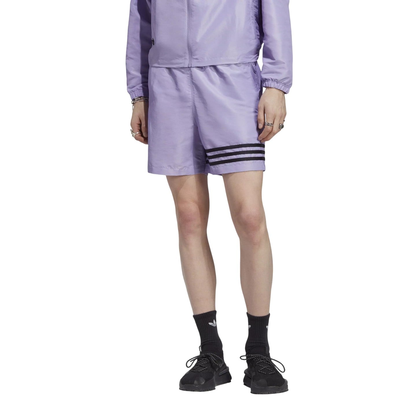 Lavender - Lifestyle - Adidas Mens Originals 3 Stripes Regular Swim Shorts