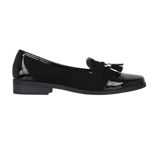 Black Patent - Front - Miso Womens-Ladies Tasha Loafers