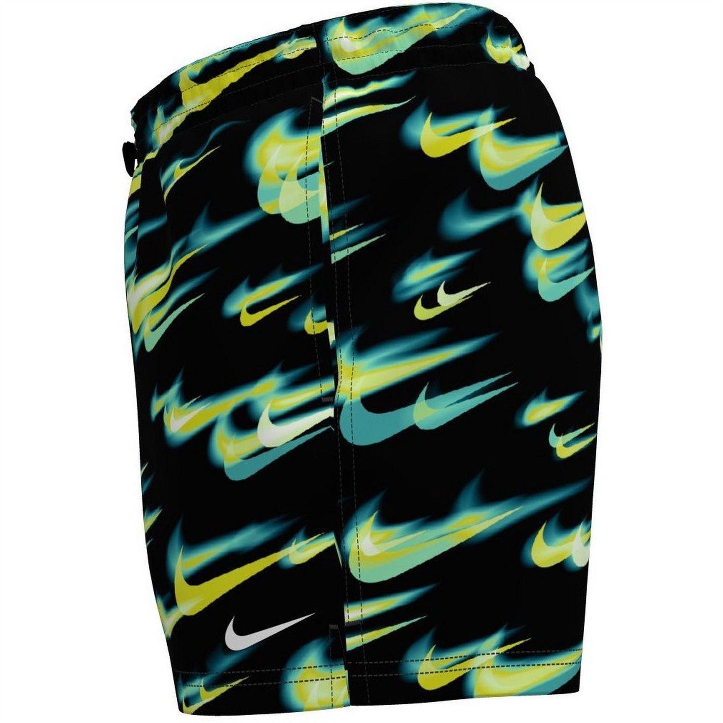 Black-Green - Side - Nike Mens Breaker Swim Shorts