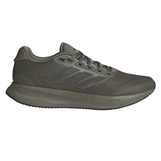Olive-Black - Front - Adidas Mens Falcon Mesh Trainers